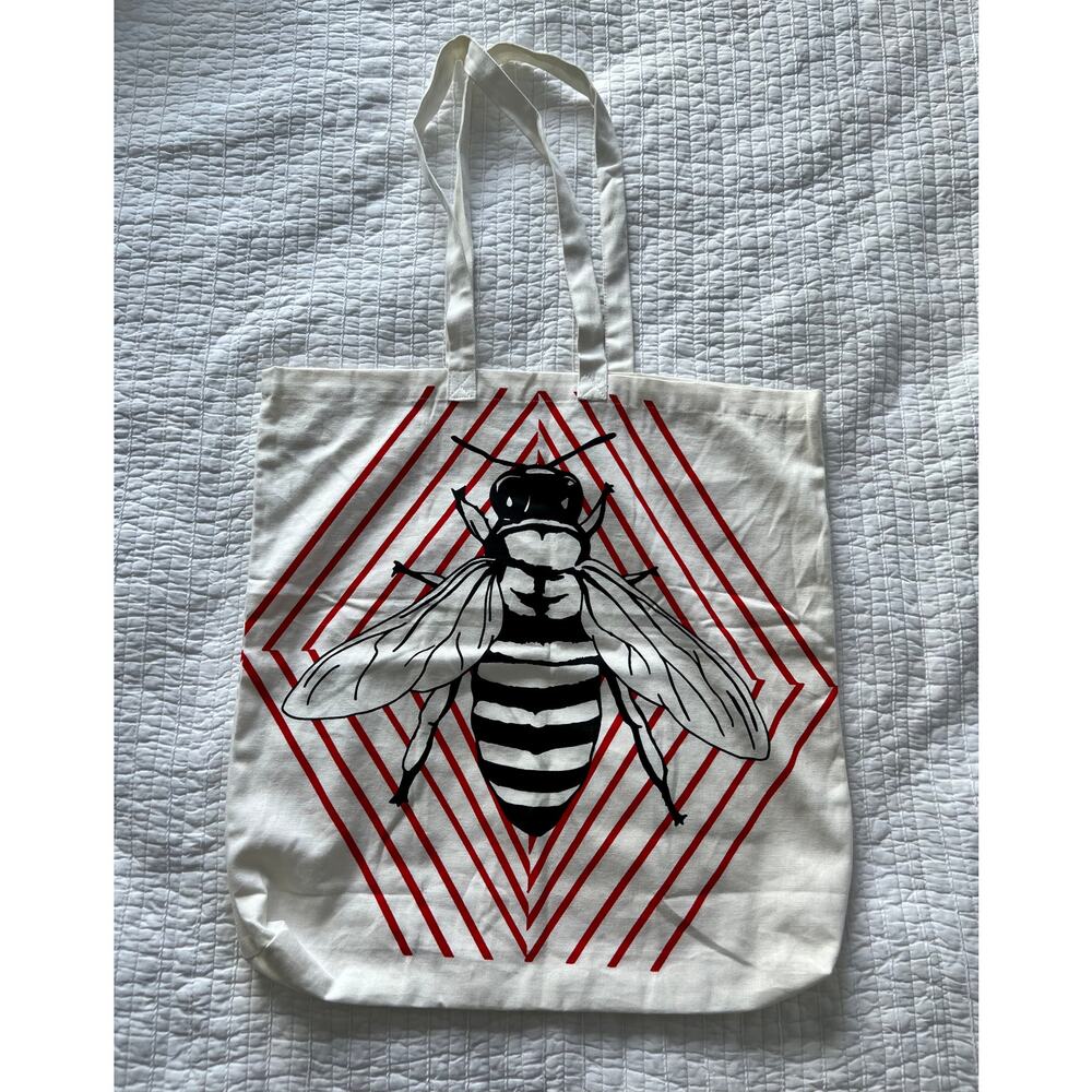Ikea Bee Tote - Anvandbar -100% Cotton